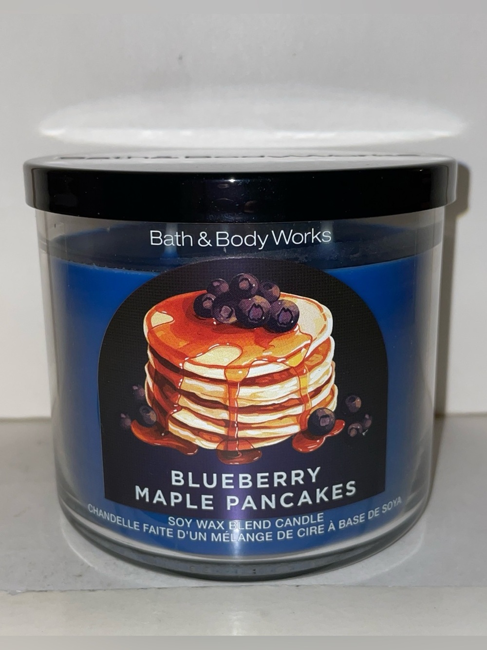 Bath & Body Works Blueberry Maple Pancakes Scented Candle 3 Wick Discontinue New